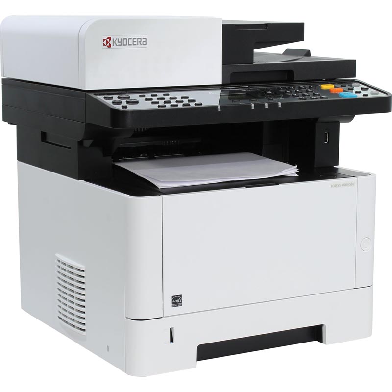 купить МФУ Лазерный копир-принтер-сканер Kyocera M2040dn (А4, 40 ppm, 1200dpi, 512Mb, USB, Network, автоподатчик, тонер) отгрузка только с двумя доп. тонерами TK-1170 в Алматы