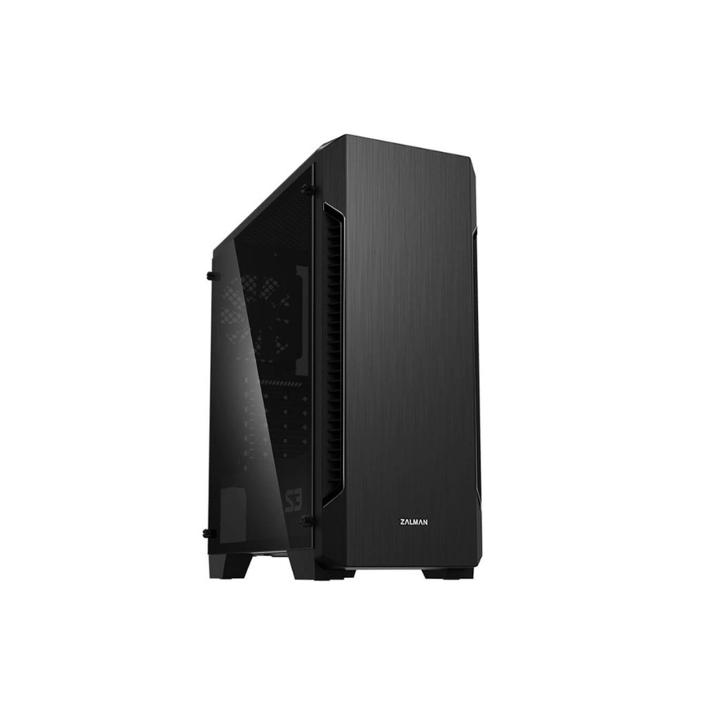 Купить Корпус Zalman S3 TG, Midi Tower, ATX, Black, 2x3.5*/2x2.5*, 2xUSB, USB3.0 в Алматы