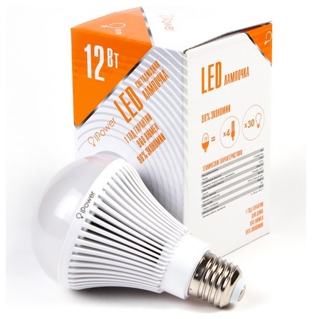 купить Светодиодная лампа, iPower, IPHB7W2700KE27, 7Вт, 2700K (Тёплый Свет), Цоколь E27, Яркость свечения 550LM, Размер: 60*100 мм, Поликарбонат, Белый в Алматы
