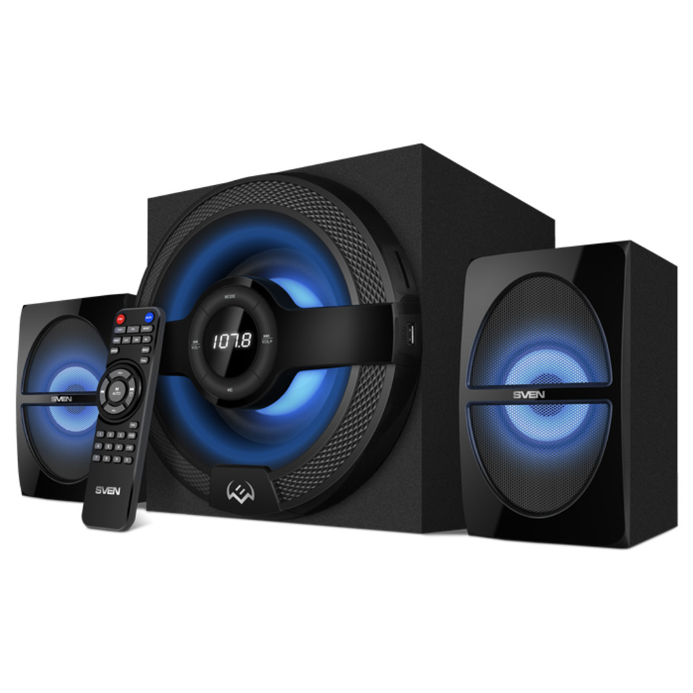 купить SVEN Колонки MS-2085 черный ( 60W, FM, USB/SD, Display, RC, Bluetooth) в Алматы