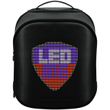 купить LEDme backpack, animated backpack with LED display, Nylon+TPU material, Dimensions 42*31.5*20cm, LED display 64*64 pixels, black в Алматы