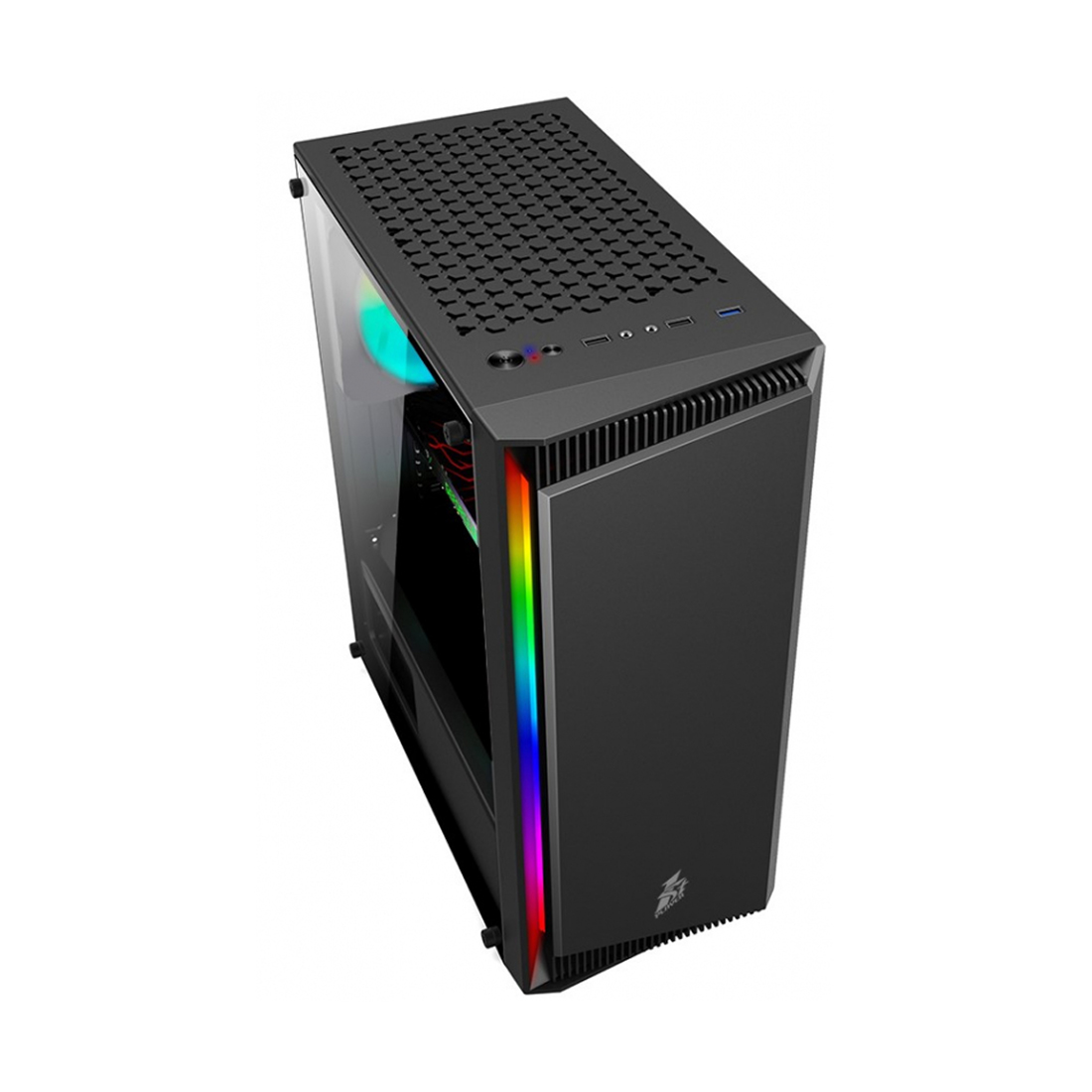 Купить Корпус 1Stplayer RB-4-BK-1F5M, Midi Tower, m-ATX, Black, 2x3.5*/2x2.5*, USB, USB3.0 в Алматы