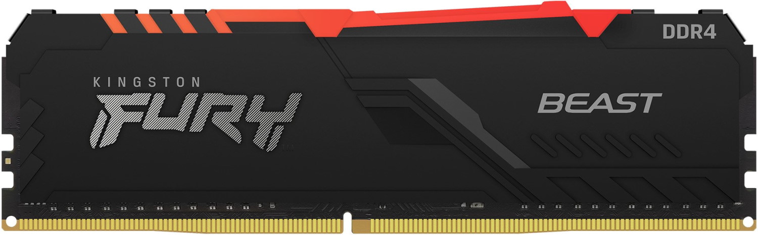 купить Модуль памяти Kingston Fury Beast RGB KF432C16BB1A/16 DDR4 DIMM 16Gb  3200 MHz CL16 в Алматы
