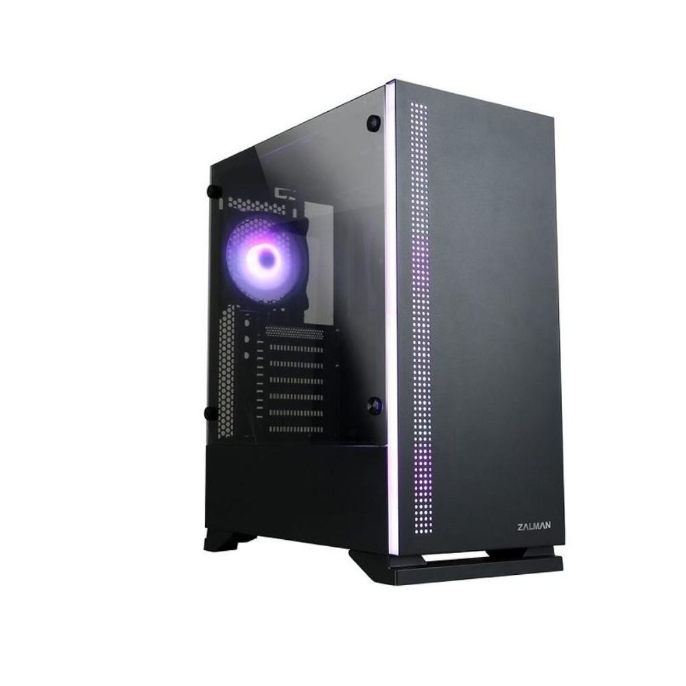 Купить Корпус Zalman S5, Midi Tower, ATX, Black, 2x3.5*/4x2.5*, 2xUSB, USB3.0, RGB в Алматы