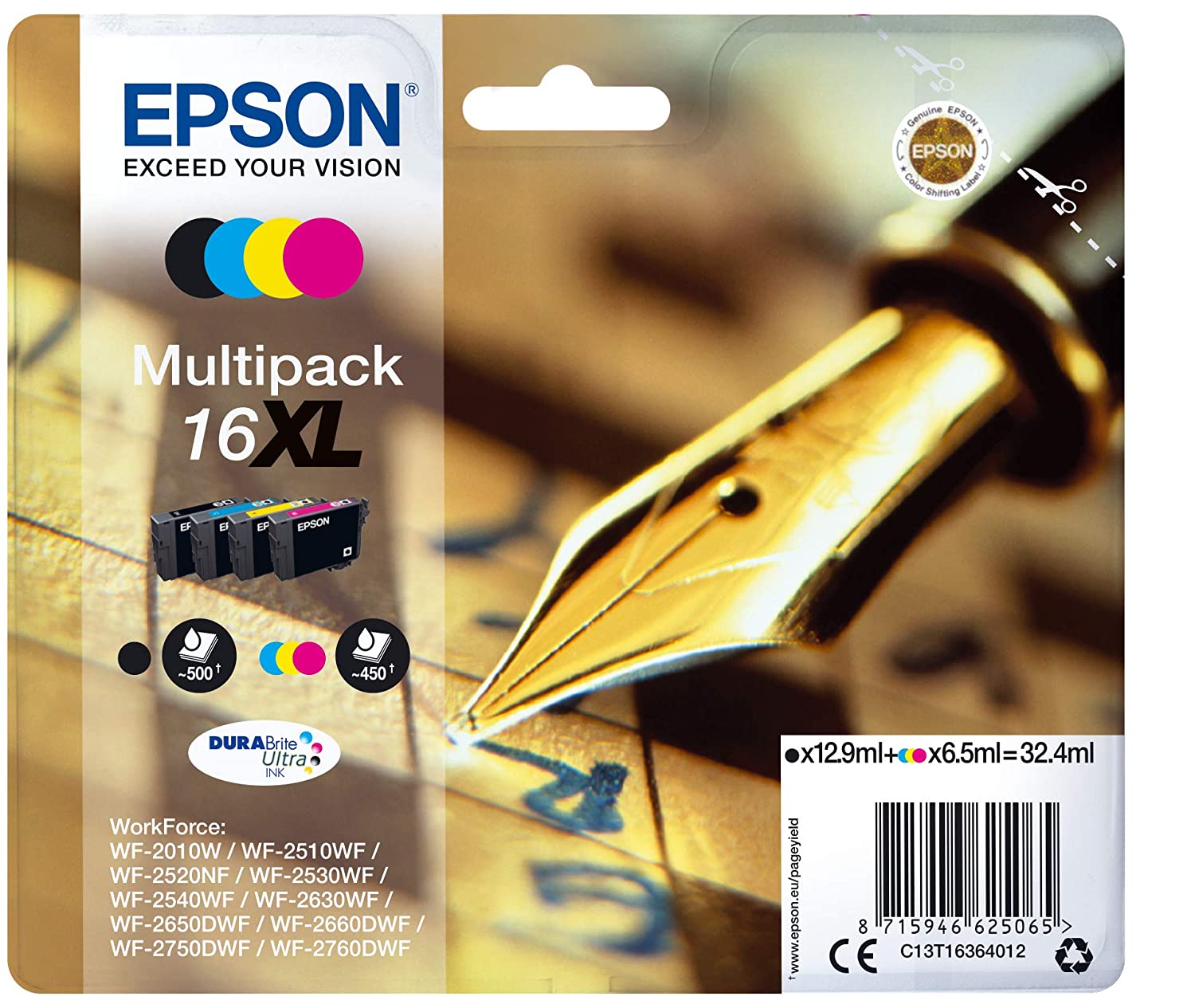 купить Картридж Epson C13T16364012 Экономичный набор из четырех картриджей повышенной емкости в Алматы