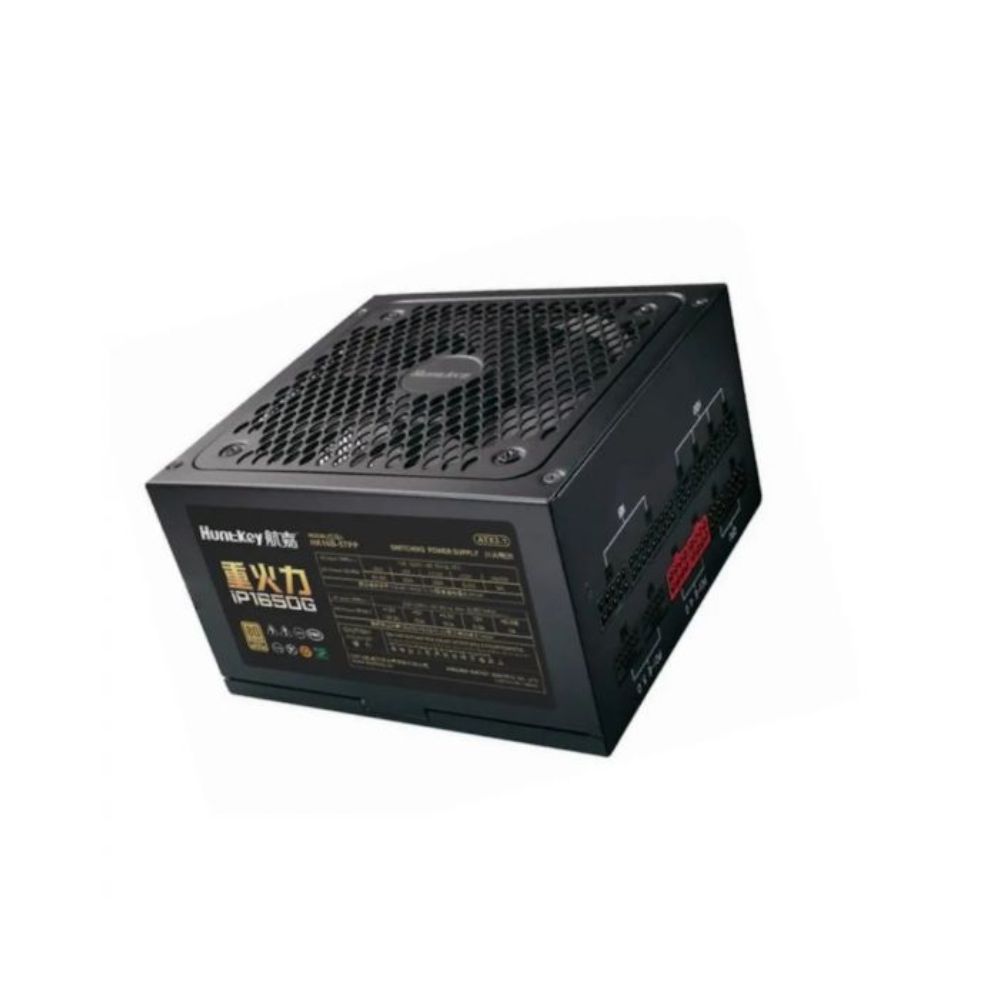 Купить Блок питания Huntkey AI PC IP1650G, 1650W, 80+Gold, ATX3.1, PCI-E 5.10 в Алматы