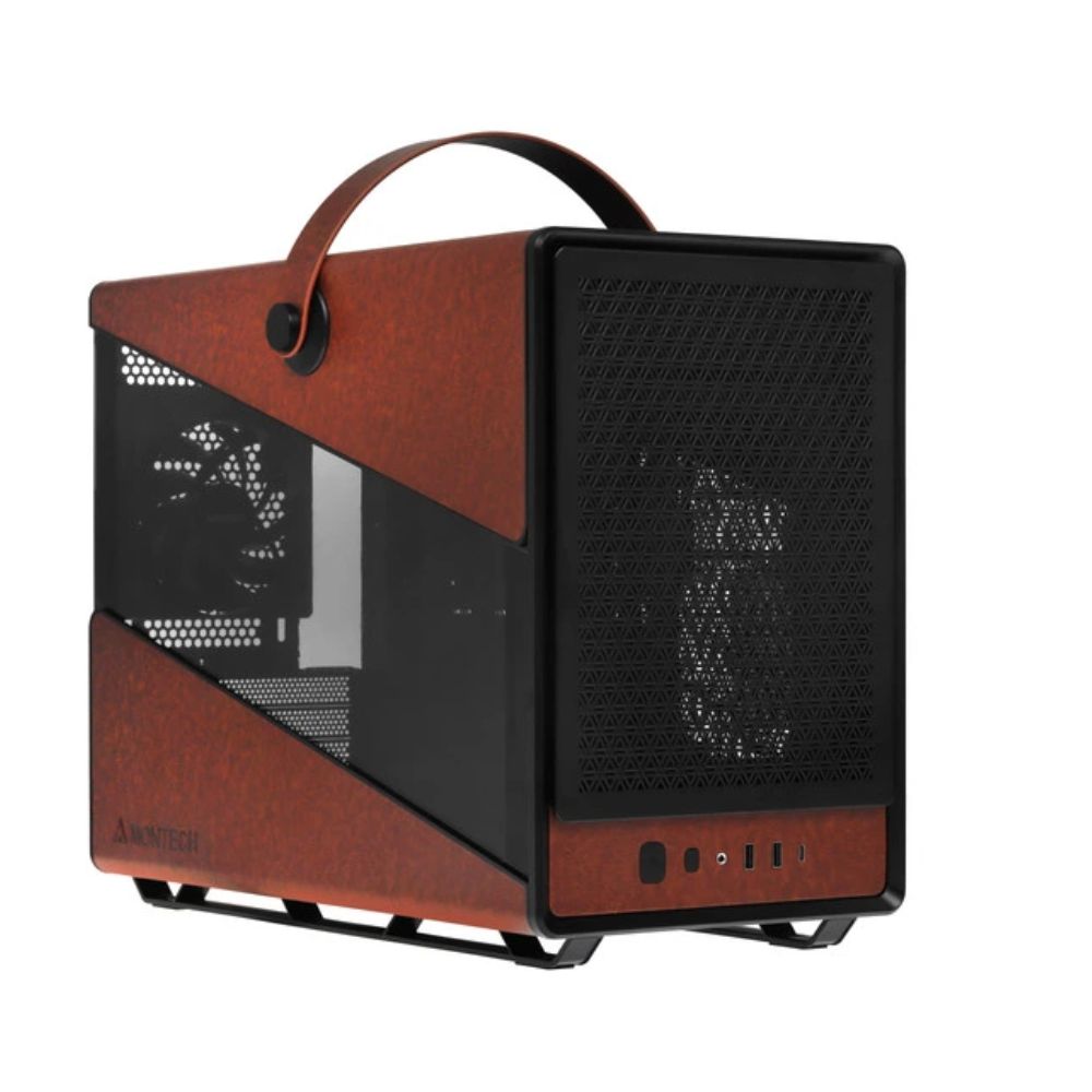 Купить Корпус Montech Heritage PRO (B) Micro-ATX/Mini-ITX (Back-Connected MB) 2xUSB 1xType-C 1xAudio Черный в Алматы