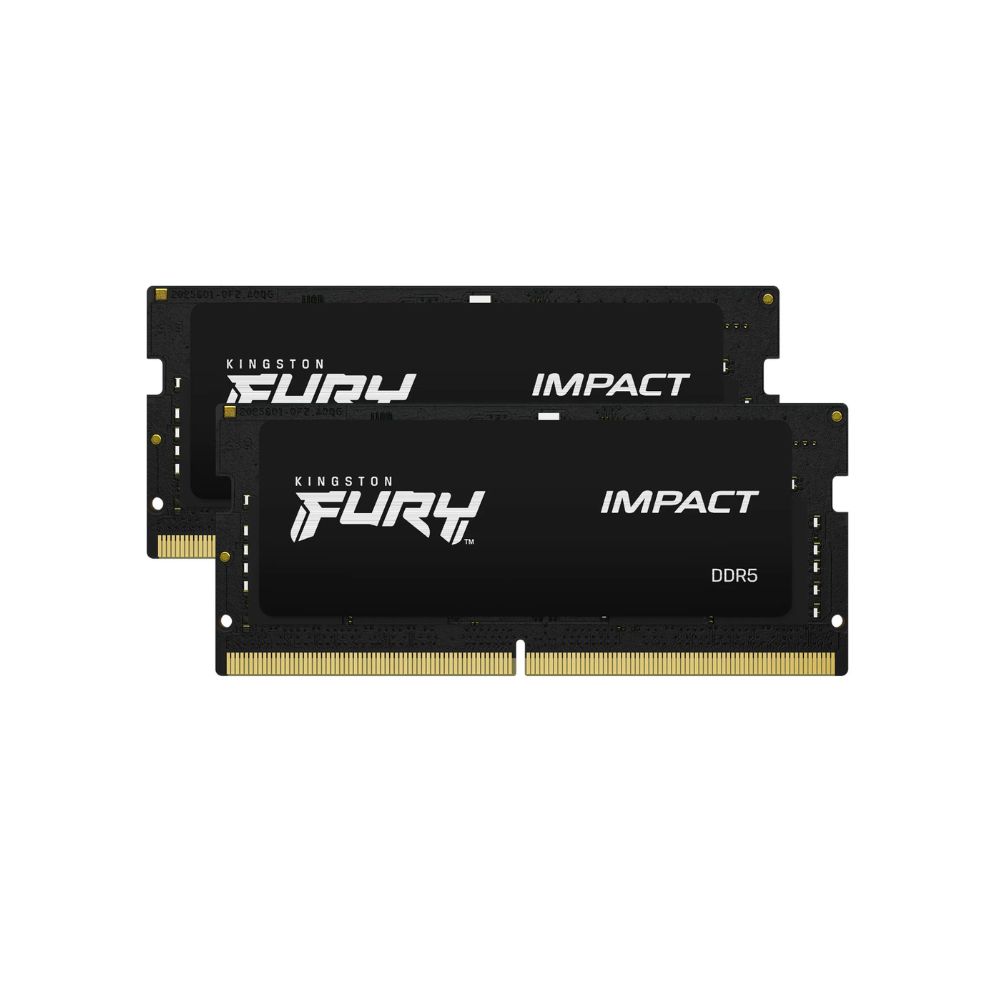 купить SO-DIMM 32GB DDR5 PC48000/6000MHz Kingston Fury Impact, 2x16GB Kit, CL38-38-38, 1.35V, BOX  KF560S38IBK2-32 в Алматы