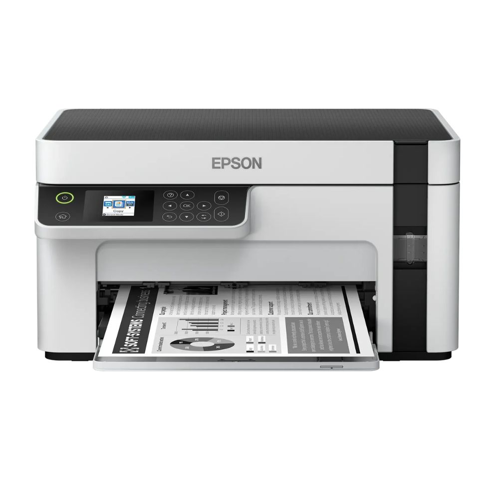 Купить МФУ Epson M2120, A4, print 1440x720 dpi, 32/15ppm, scan 1200x2400 dpi, LCD, USB, Wi-Fi C11CJ18404 в Алматы