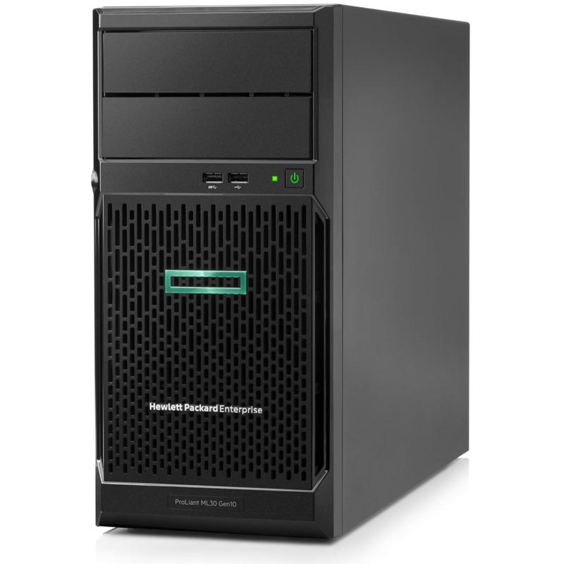 купить Сервер HP Enterprise/ML30 Gen10/1/Xeon/E-2124 4-Core/3,3 GHz/16 Gb/S100i/0,1,5,10/1/1000 Gb/SATA 3.5*/7.2k/Nо ODD/1 x 350W в Алматы