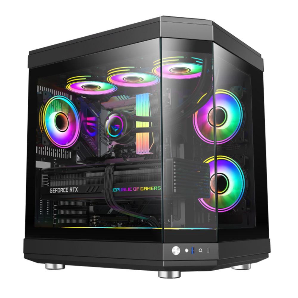 купить Компьютерный корпус Gamemax HYPE Black без Б/П&nbsp;14100901972 в Алматы