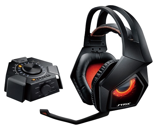 купить Игровая гарнитура ASUS STRIX DSP 60mm neodymium-magnet drivers, plug and play USB audio station в Алматы
