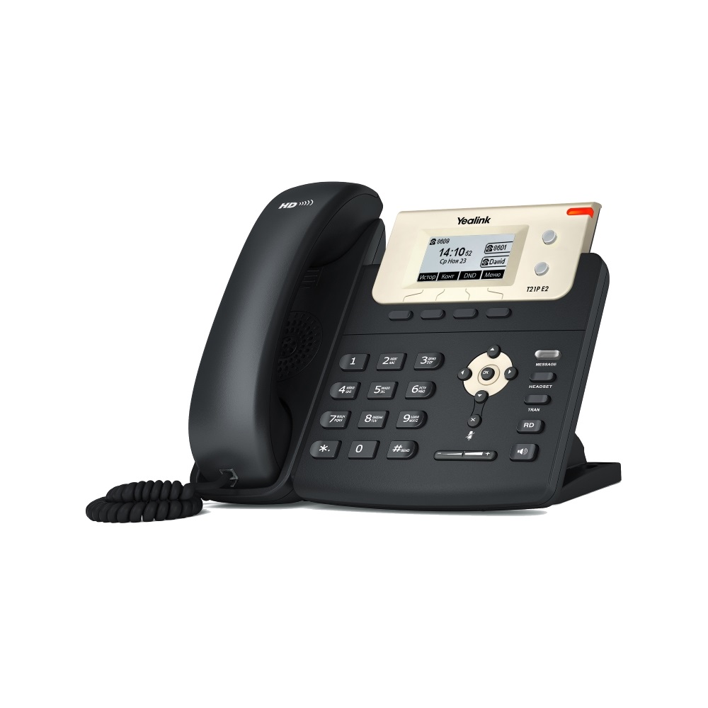 купить Yealink SIP-T21P E2 SIP-телефон, 2 линии, PoE, с БП в Алматы
