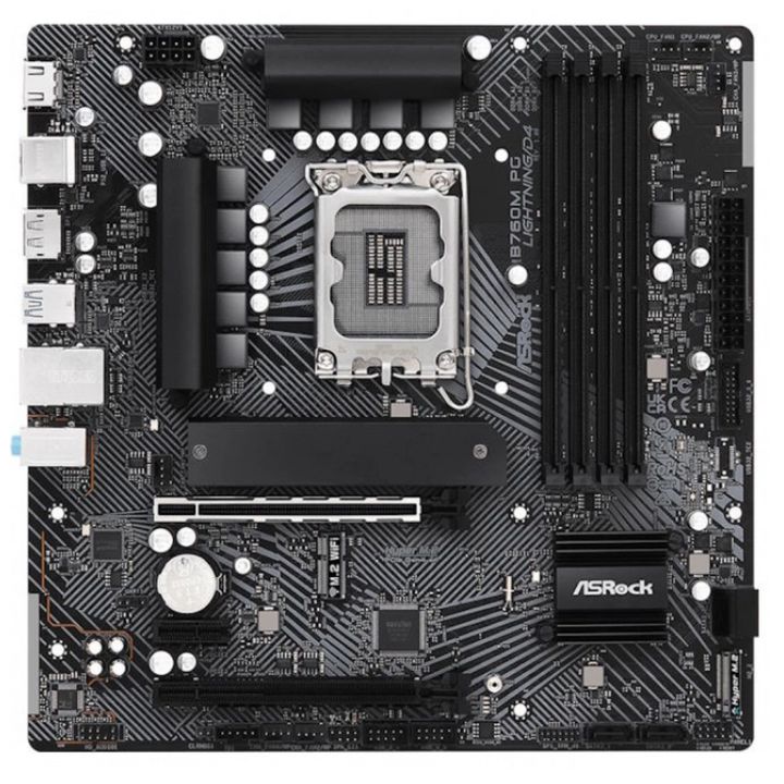 купить Материнская плата ASRock B760M PG LIGHTNING/D4 в Алматы