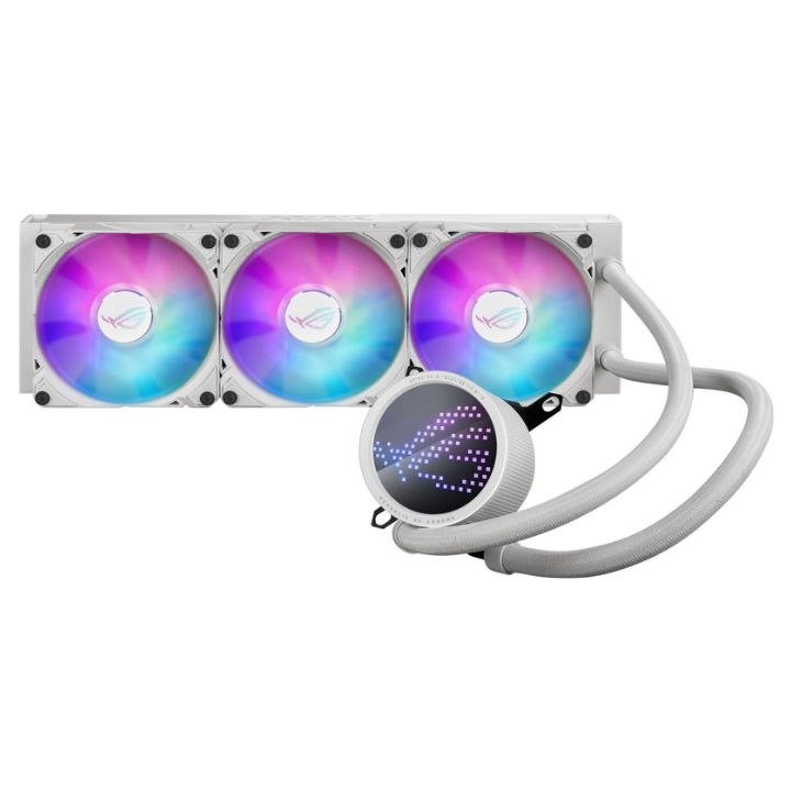 купить СЖО ASUS ROG RYUO III 360 ARGB WHT, AIO, 3x120mm fan, ARGB, Intel: LGA 1700, 1200, 115x, AMD: AM5, AM4, BOX в Алматы