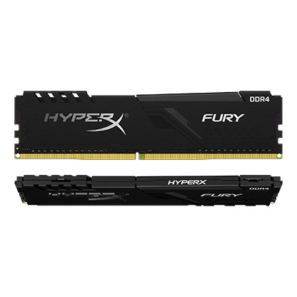 купить Комплект модулей памяти, Kingston, HyperX Fury HX430C15FB3K2/32 (в комплекте 2 шт), DDR4, 32GB (2x16GB), DIMM <PC4-24000/3000MHz>, Чёрный в Алматы