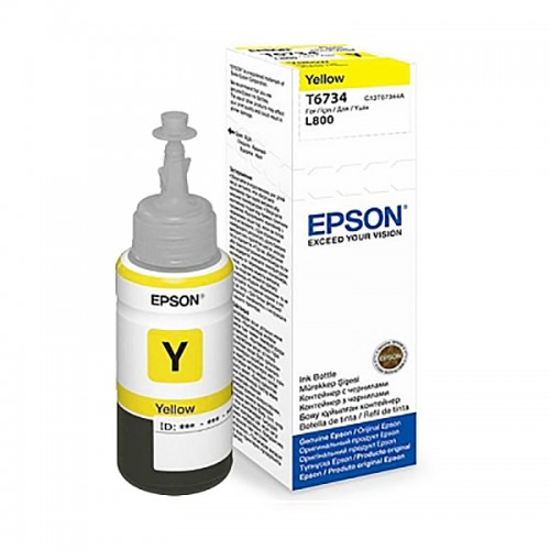 купить Чернила Epson C13T67344A L800/1800/810/850 желтый в Алматы