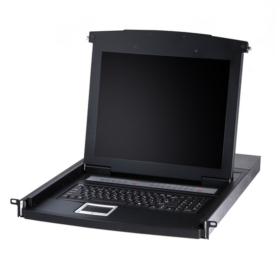 купить KVM консоль, SHIP, Al-7108TLG, Стоечная, 8-портовая, 17* экран, Коннекторы CAT5, Поддержка IP функции, Чёрный в Алматы