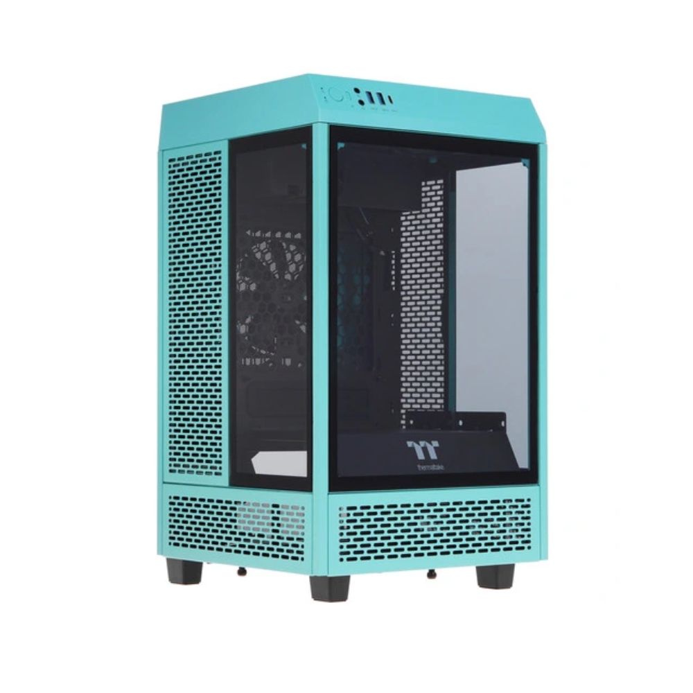 Купить Корпус Thermaltake The Tower 100, Mini Tower, m-ITX, Turquoise, 2x3.5*/2x2.5*, 2xUSB3.0, USB-C CA-1R3-00SBWN-00 в Алматы
