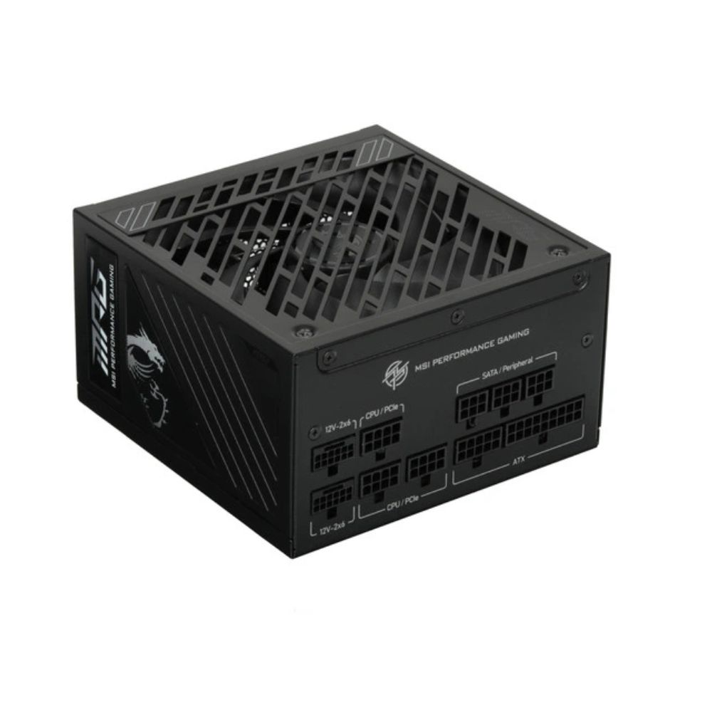 Купить БП ATX 1000W MSI MPG A1000GS PCIE5 II, Gold, 20 4/24 4/24 4 8/24 8 8, 13.5cm, 3x6 2p 16p PCI-E MPG A1000GS PCIE5 II в Алматы