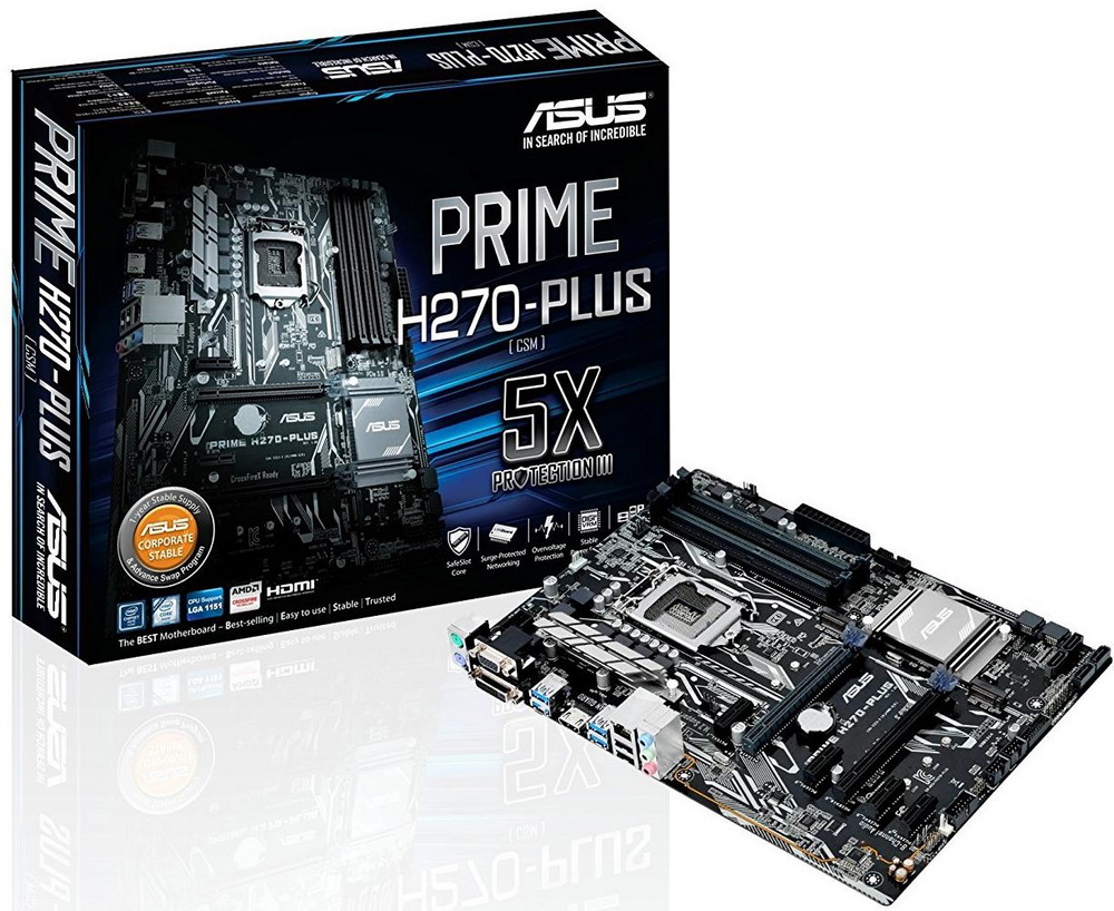купить Системная плата Asus PRIME H270-PLUS ATX в Алматы
