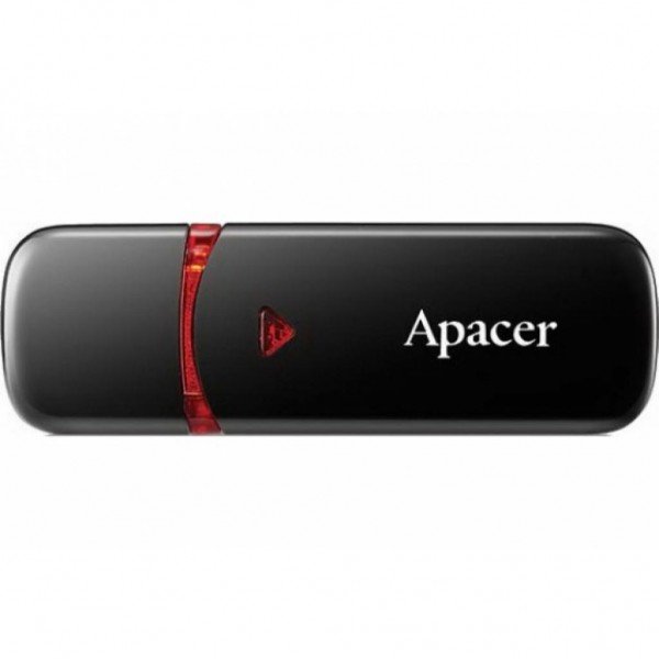 купить USB-накопитель, Apacer, AH333, AP64GAH333B-1, 64GB, USB 2.0, Чёрный в Алматы