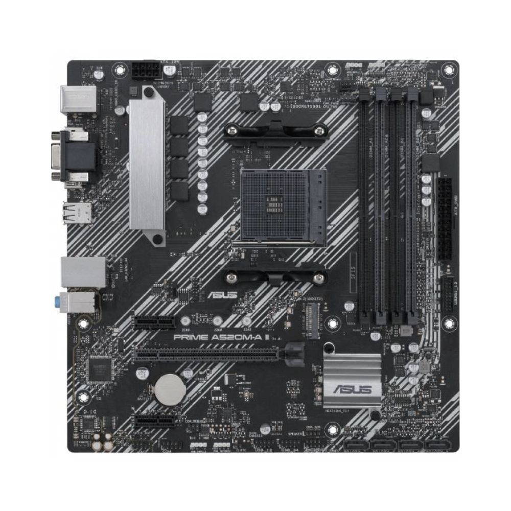 купить Материнcкая плата ASUS PRIME A520M-A II sAM4 A520 4xDDR4 HDMI VGA DP mATX в Алматы
