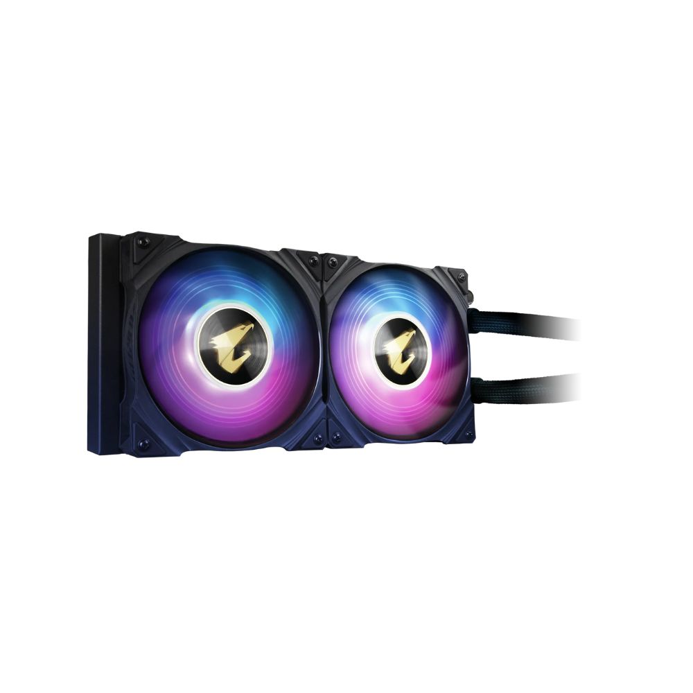 купить СЖО GIGABYTE AORUS WATERFORCE X 360, 3xARGB FAN 120mm, LCD Display, Intel 1200,1700, AMD TR4, AM5, AM4, sTRX4 в Алматы