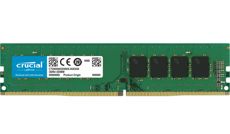 купить Оперативная память 32GB DDR4 2666 MT/s Crucial PC4-21300 CL-19  Dual Ranked  x8 based Unbuffered NON-ECC 1.2V CT32G4DFD8266 в Алматы