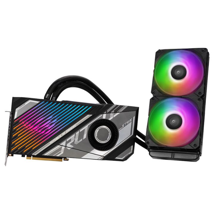 купить Видеокарта ASUS ROG Strix LC GeForce RTX™ 4090 24GB GDDR6X OC Edition, 256 bit, Water Cooling System, 2xHDMI, 3xDP, BOX в Алматы