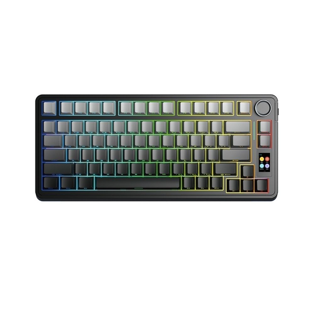 купить Клавиатура AULA S75 Pro Black, Gradient Grey, mechanical, Seiya switch, EN, 2.4/BT/USB-C в Алматы
