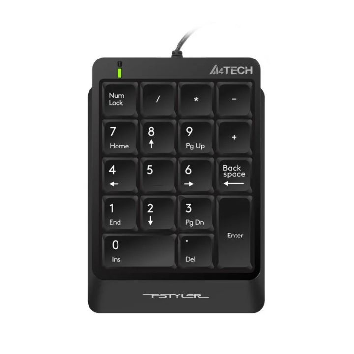 купить Клавиатура цифровой блок A4tech FK-13P-BLACK Fstyler USB в Алматы