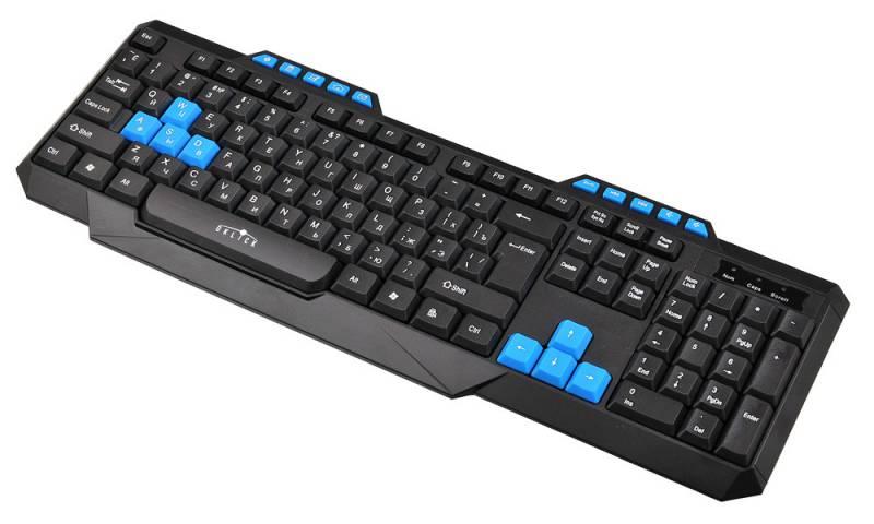 купить Клавиатура Oklick 750G FROST WAR черный/черный USB Multimedia for gamer в Алматы