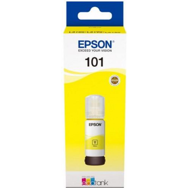 купить Чернила Epson C13T03V44A 101 EcoTank 70ml для L4150/L4160 жёлтый  в Алматы