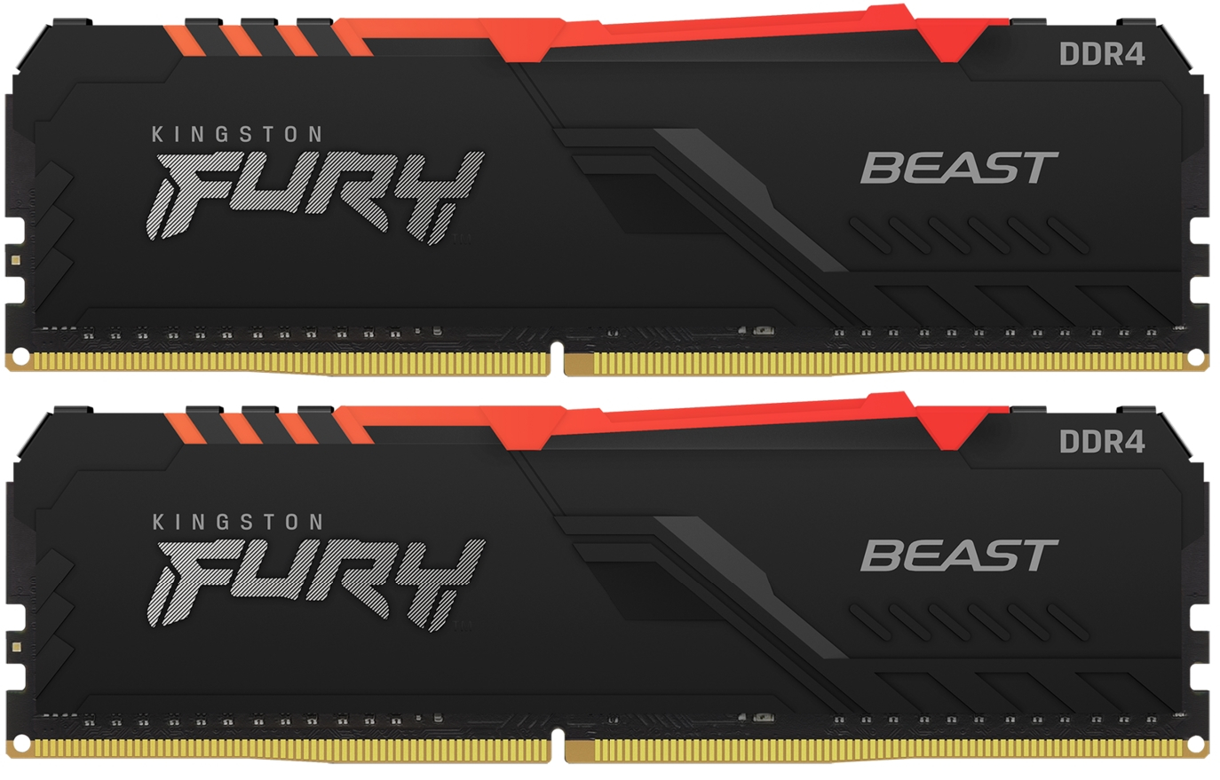 купить Модуль памяти Kingston Fury Beast RGB KF432C16BBAK2/16 DDR4 DIMM 16Gb KIT (2x8) 3200 MHz CL16 в Алматы