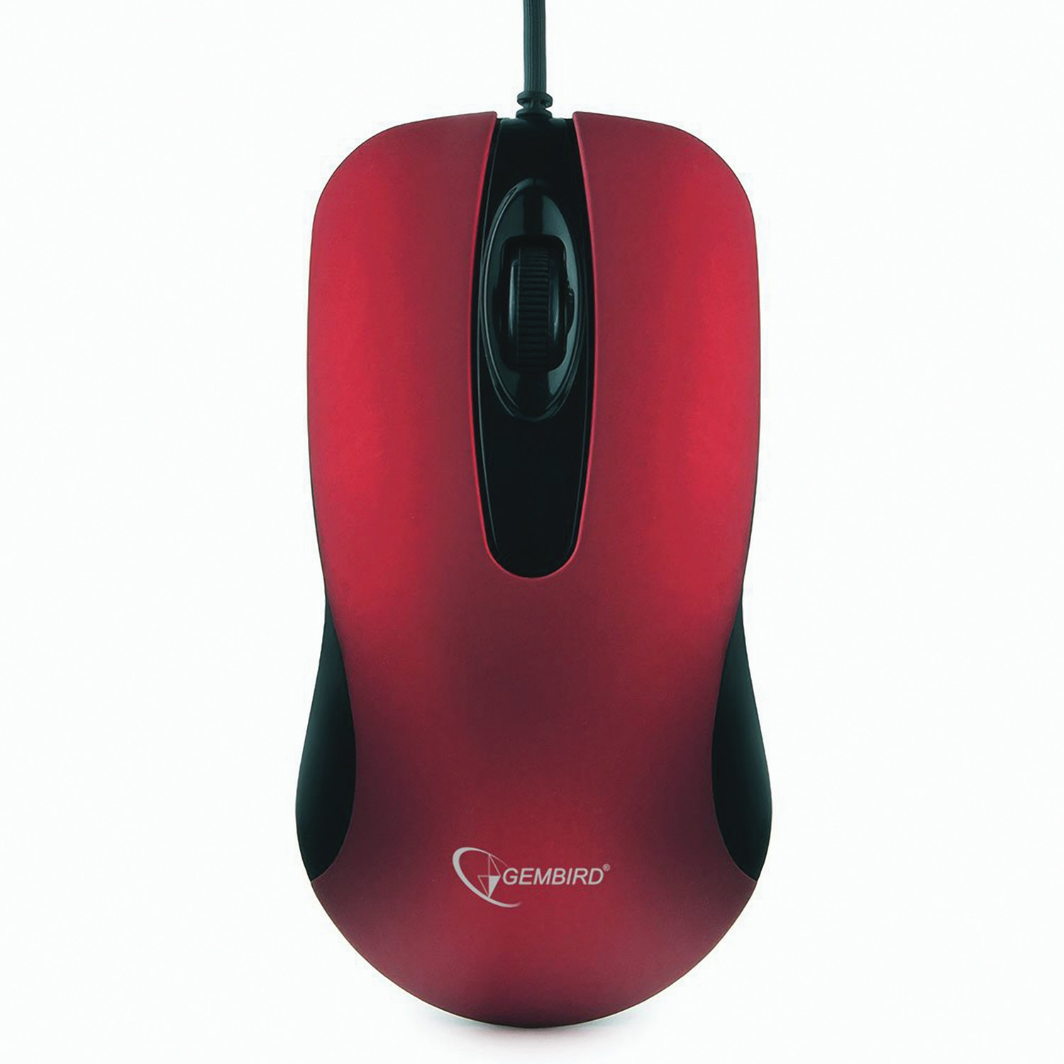 купить Мышь Gembird MOP-400-R черный/красный оптическая (1000dpi) USB (3but) в Алматы