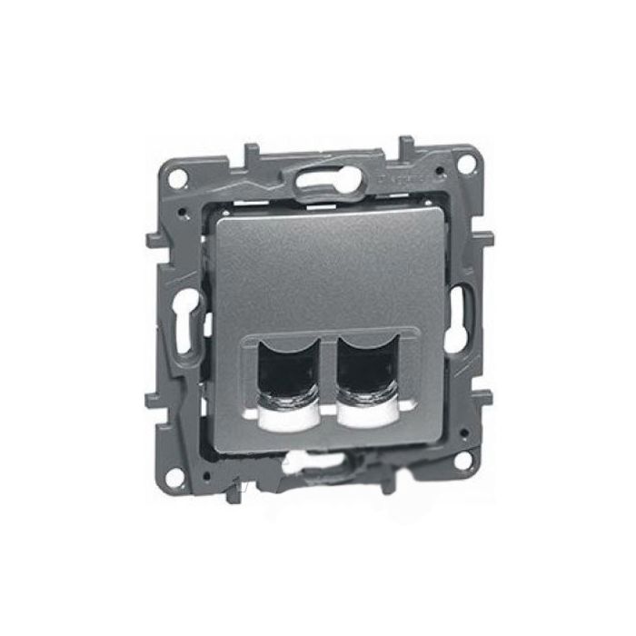 купить Legrand 672455 Роз 2ХRJ45 5е UTP АЛЮ ETIKA /  в Алматы