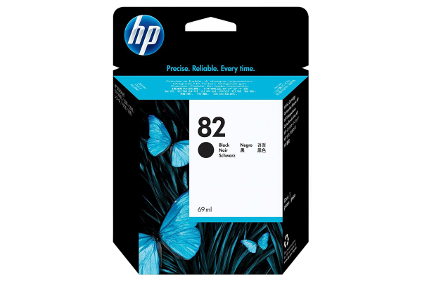 купить Картридж струйный HP CH565A Black Ink Cartridge № 82 for Designjet 500/510/800/820/815, 69ml. в Алматы