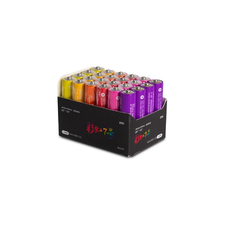 купить Батарейки Xiaomi ZMI AA724 Rainbow 7 AAA (24шт в упак.) в Алматы