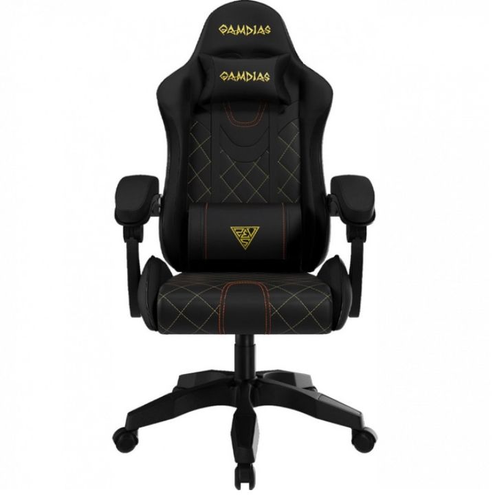 купить Кресло игровое Gamdias ZELUS E2 Weave, черный/серый, ткань, 120 кг, 90°-126°, крестовина пластик в Алматы