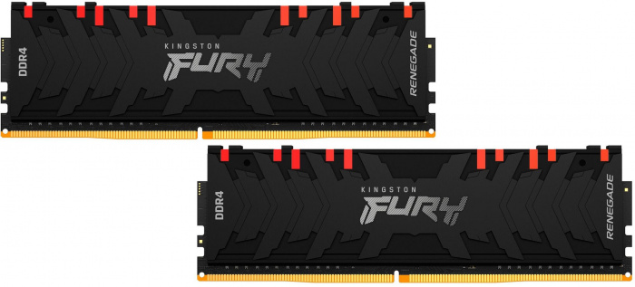 купить ОЗУ Kingston FURY Renegade RGB 16Gb(8Gb*2)/4000 DDR4 DIMM, CL19, KF440C19RBAK2/16 в Алматы