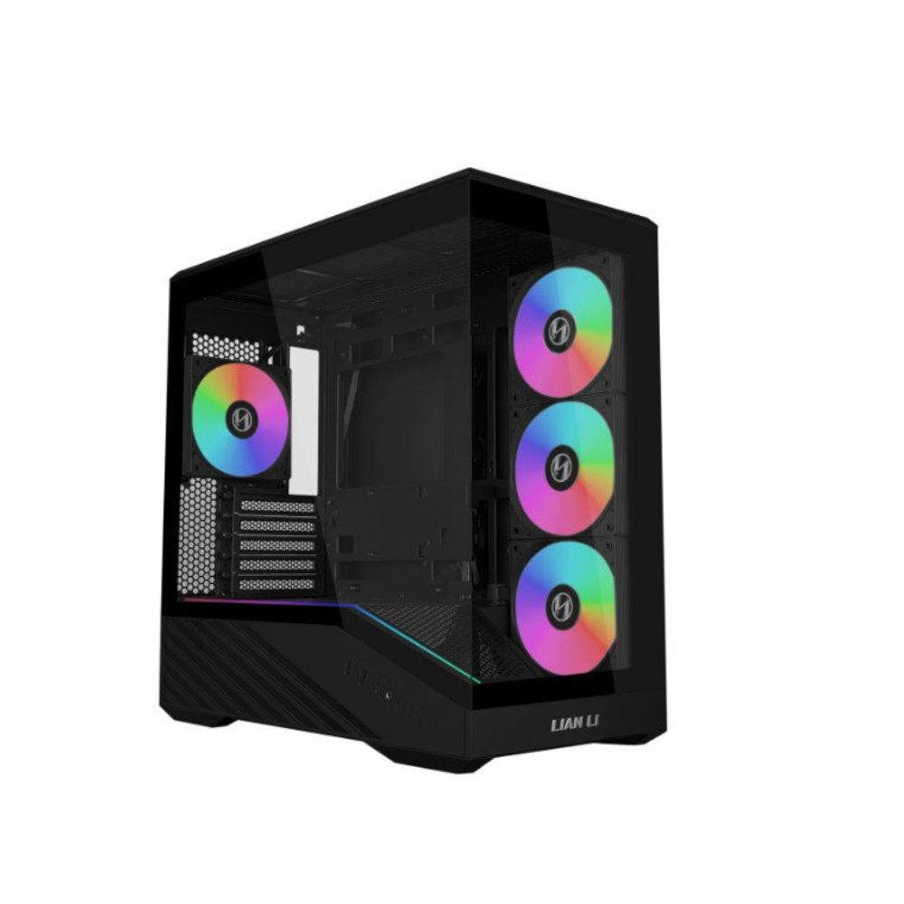 Купить Корпус Lian Li Vector V100 MINI mATX/ITX 2xUSB3.0, USB3.1 Type-C, 4x120mm ARGB Black G99.V100RMIX.00 в Алматы
