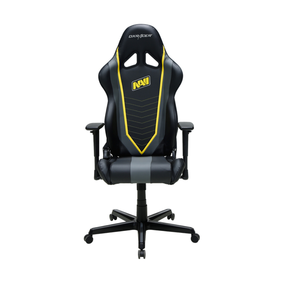 купить Игровое компьютерное кресло, DX Racer,  OH/RZ60/NGY, ПУ экокожа, Вид наполнителя: губчатая пена высокой плотности (54 кг/м?), Металлическая основа кресла, Механизм качания: топ-ган, Прорезиненные колеса в комплектации, Чёрно-серый в Алматы