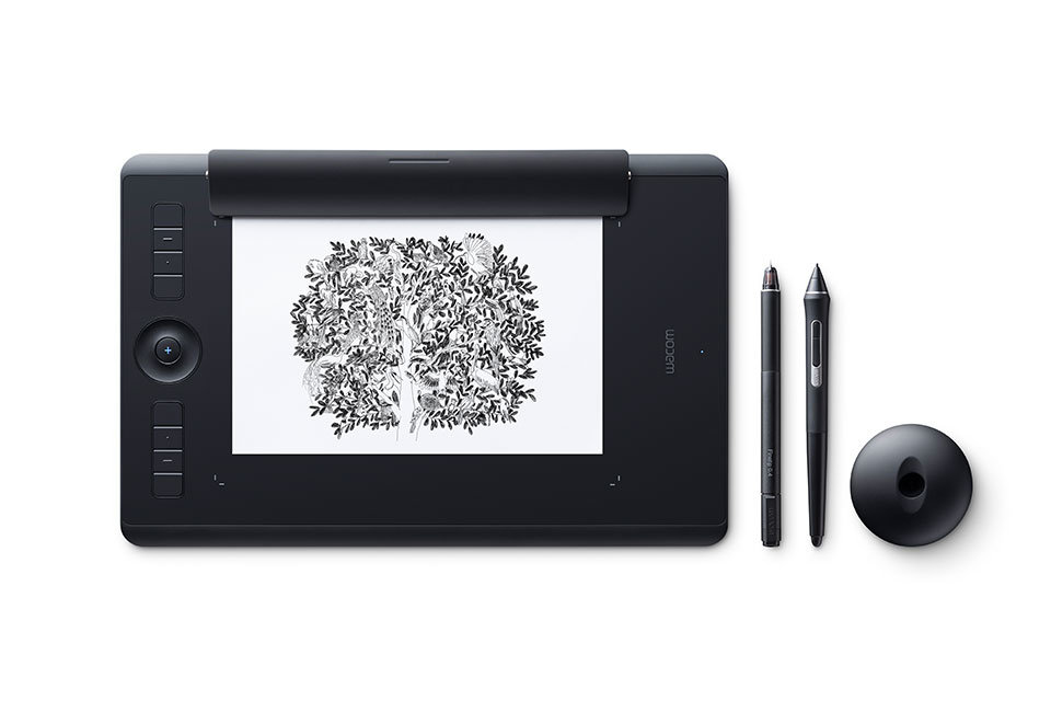 купить Графический планшет, Wacom, Intuos Pro Medium Paper Edition R/N (PTH-660P-N), Разрешение 5080 lpi, Чувствительность к нажатию 8192, ExpressKeys: 8 клавиш, Размер 338x219x8 мм, Чёрный в Алматы