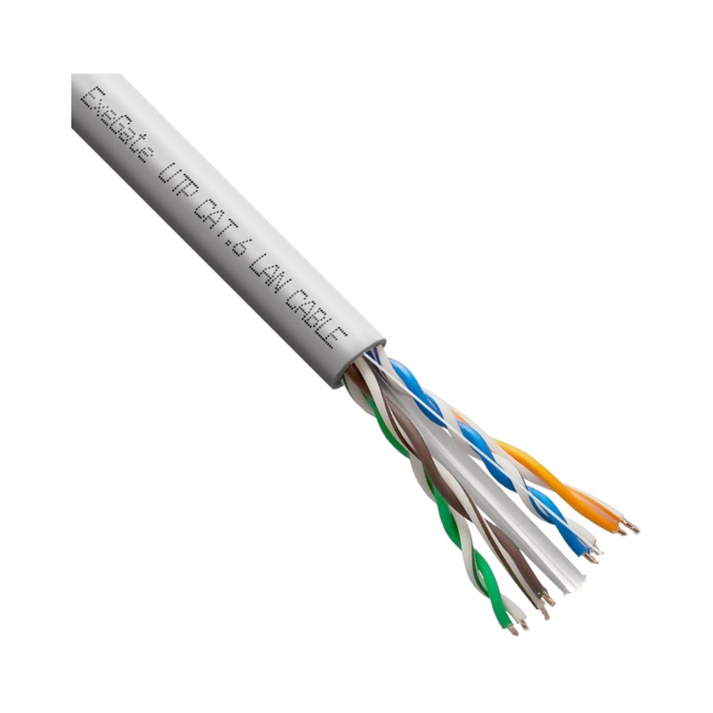 купить Cable UTP, ExeGate UTP4-C6-CU-S23-IN-PVC-GY-305, бухта (~305м) в Алматы