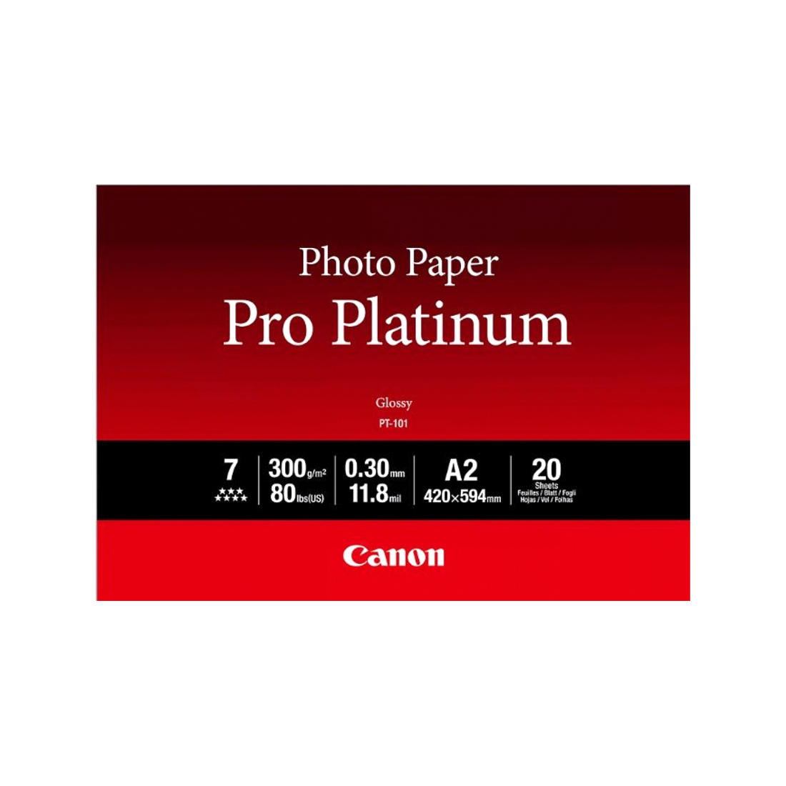 купить Глянцевая фотобумага Canon PT-101 Pro Platinum A2, 20 шт. в Алматы