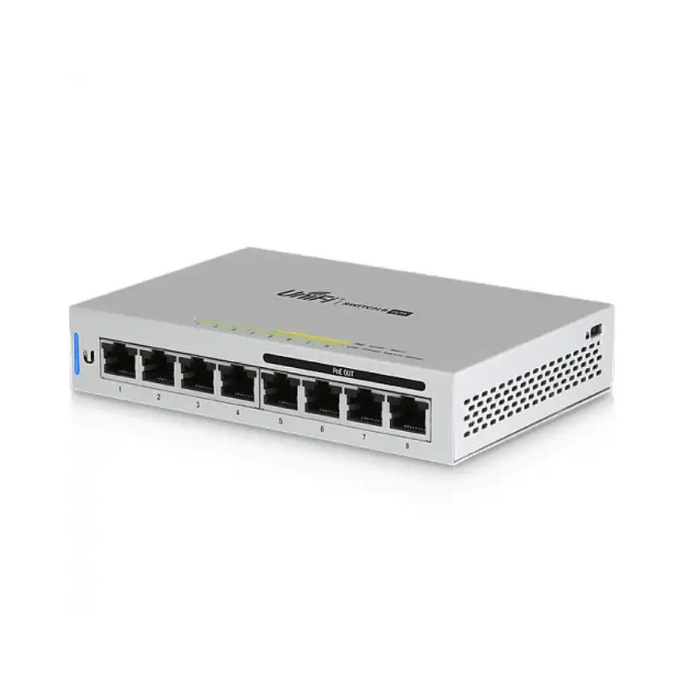 купить Коммутатор Ubiquiti UniFi Switch 8 60W управляемый UniFi 8 портов 10/100/1000Mbps PoE(60W) US-8-60W в Алматы