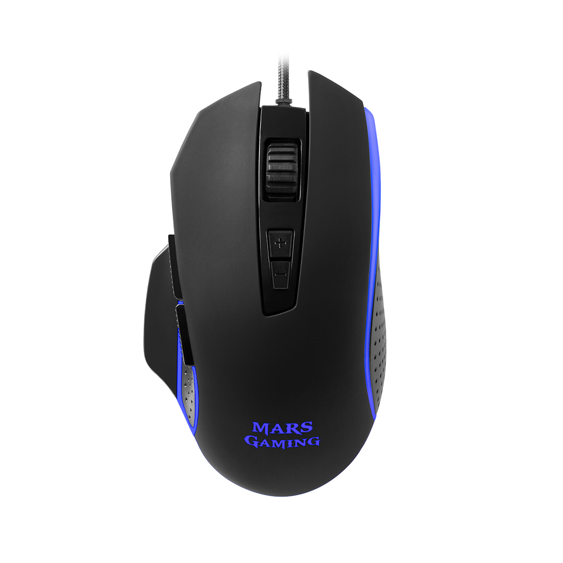 купить Компьютерная мышь, Mars Gaming, MM018, Игровая, Оптическая 4800dpi, 8 программируемых клавишь, LED подсветка, Проводная 1,45м, USB, Чёрная в Алматы