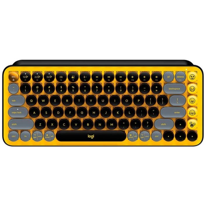 купить LOGITECH POP Keys Bluetooth Mechanical Keyboard - BLAST YELLOW - RUS в Алматы