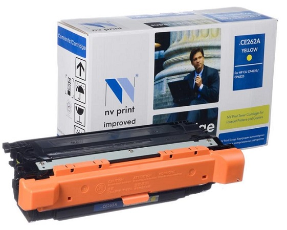 купить Картридж NVP совместимый HP CE262A Yellow для LaserJet Color CP4025dn/CP4025n/CP4525dn/CP4525n/CP452                                                                                                                                                       в Алматы
